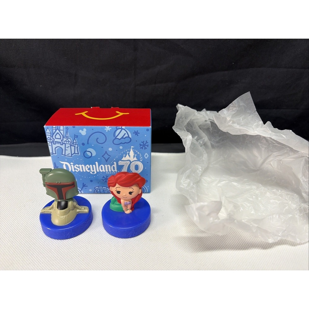 McDonalds Disneyland 70th Anniversary Little Mermaid And Boba Fett 2025